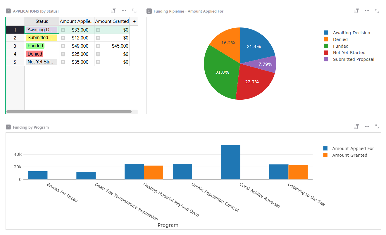 nonprofit crm software template